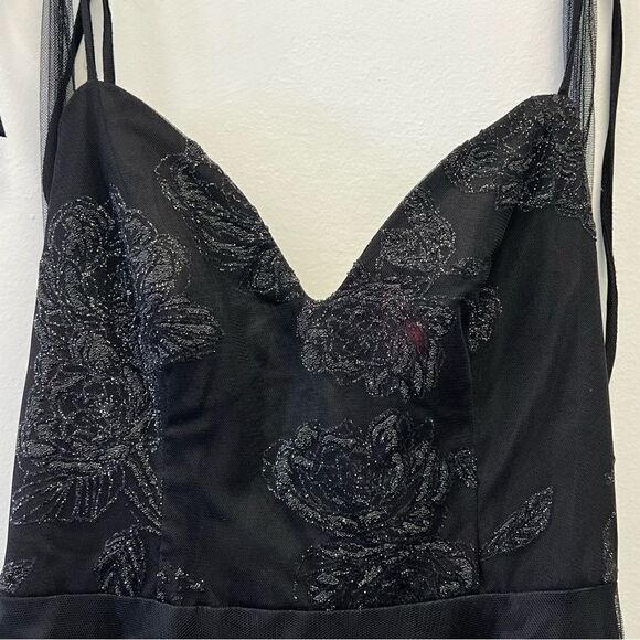 Hayley Paige Occasions Bridesmaid Gown Style 5903 Black, Size 8 - Picture 3 of 15